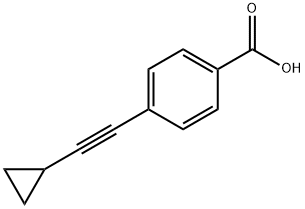 4-(Cyclopropylethynyl)benzoic acid 结构式