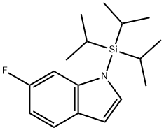 1H-Indole, 6-fluoro-1-[tris(1-methylethyl)silyl]- 结构式