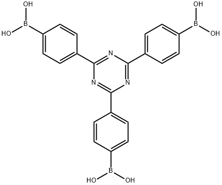 [[(1,3,5-Triazine-2,4,6-triyl)tris(benzene-4,1-diyl)]triboronic acid] 结构式