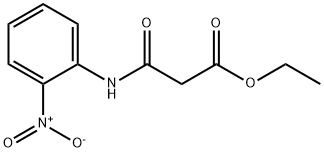 3-[(2-硝基苯酚)氨基]-3-氧代丙酸乙酯 结构式