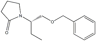 (S)-1-(1-(benzyloxy)butan-2-yl)pyrrolidin-2-one 结构式