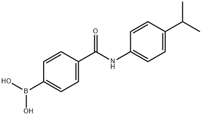 4-(4-异丙基苯胺基甲酰基)苯硼酸频哪醇酯 结构式