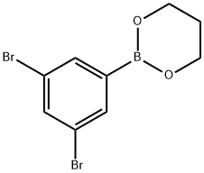 3,5-二溴苯硼酸-1,3-丙二醇酯 结构式