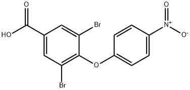 3,5-dibromo-4-(4-nitrophenoxy)benzoic acid 结构式