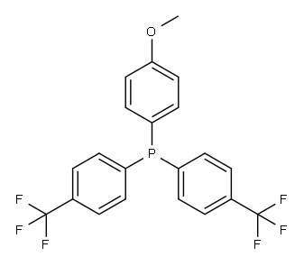 Phosphine, (4-methoxyphenyl)bis[4-(trifluoromethyl)phenyl]- 结构式