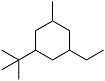 5-Ethyl-3-tert.-butyl-1-methyl-cyclohexan 结构式
