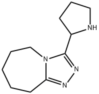 3-(吡咯烷-2-基)-6,7,8,9-四氢-5H-[1,2,4]三唑并[4,3-A]氮杂 结构式