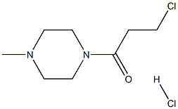 3-氯-1-(4-甲基哌嗪-1-基)丙烷-1-酮盐酸 结构式
