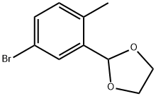 5-溴-2-甲基苯甲醛缩乙二醇 结构式