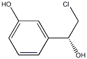 3-[(1R)-2-chloro-1-hydroxyethyl]phenol 结构式
