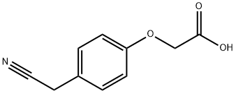 2-[4-(氰基甲基)苯氧基]乙酸 结构式