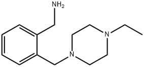 {2-[(4-乙基哌嗪-1-基)甲基]苯基}甲胺 结构式