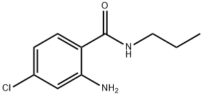 2-氨基-4-氯-N-丙基苯甲酰胺 结构式