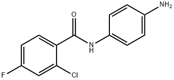 N-(4-氨基苯基)-2-氯-4-氟苯甲酰胺 结构式