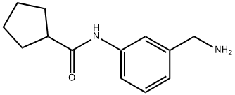 N-[3-(氨基甲基)苯基]环戊甲酰胺 结构式
