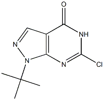 1-(叔丁基)-6-氯-1,5-二氢-4H-吡唑并[3,4-D]嘧啶-4-酮 结构式