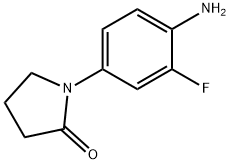 1-(4-amino-3-fluorophenyl)pyrrolidin-2-one 结构式