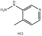3-肼-4-甲基吡啶盐酸盐 结构式
