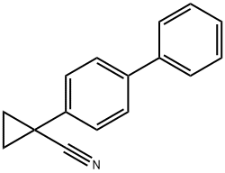 1-(4-联苯基)环丙烷甲腈 结构式