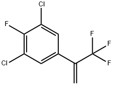 1,3-二氯-2-氟-5-(1-三氟甲基-乙烯基)苯 结构式