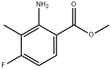 Benzoic acid, 2-amino-4-fluoro-3-methyl-, methyl ester 结构式