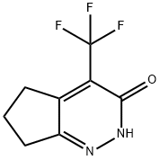 4-(三氟甲基)-2H,3H,5H,6H,7H-环戊二烯并[C]哒嗪-3-酮 结构式