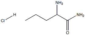 2-Amino-pentanamide HCl 结构式