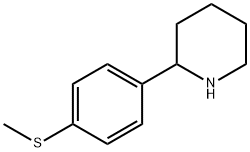 2-[4-(methylsulfanyl)phenyl]piperidine 结构式