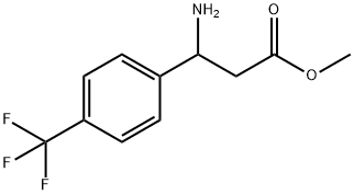 3-氨基-3-(4-(三氟甲基)苯基)丙酸甲酯 结构式