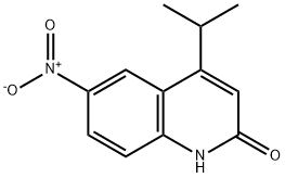 4-异丙基-6-硝基喹啉-2(1H)-酮 结构式