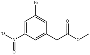 2-(3-溴-5-硝基苯基)乙酸甲酯 结构式