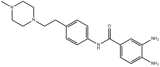 3,4-Diamino-N-(4-(2-(4-methylpiperazin-1-yl)ethyl)phenyl)benzamide 结构式