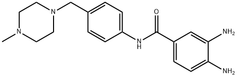 3,4-Diamino-N-(4-((4-methylpiperazin-1-yl)methyl)phenyl)benzamide 结构式