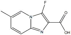 3-fluoro-6-methylimidazo[1,2-a]pyridine-2-carboxylic acid 结构式