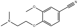 4-[2-(二甲氨基)乙氧基]-3-甲氧基苯甲腈 结构式