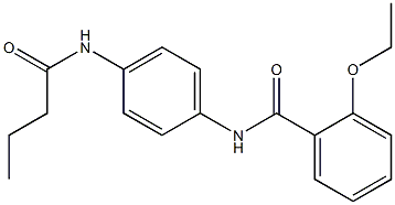 N-[4-(butyrylamino)phenyl]-2-ethoxybenzamide 结构式