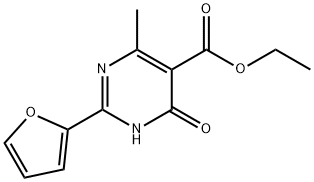 乙基2-(呋喃-2-基)-4-甲基-6-氧代-1,6-二氢嘧啶-5-羧酸 结构式
