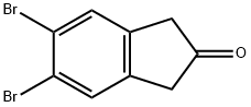 5,6-二溴-2-茚满酮 结构式