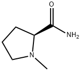 (S)-1-甲基吡咯烷-2-羧酰胺 结构式