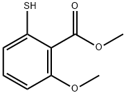 2-巯基-6-甲氧基苯甲酸甲酯 结构式