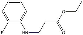 N-(2-Fluorophenyl)-Beta-Alanine Ethyl Ester 结构式