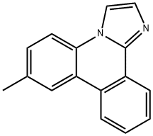 7-methylimidazo[1,2-f]phenanthridine 结构式