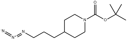 N-Boc-4-(3-azidopropyl)piperidine 结构式