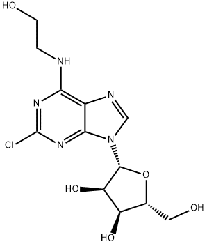 2-Chloro-N6-(2-hydroxyethyl)adenosine 结构式