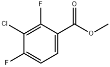 3-氯-2,4-二氟苯甲酸甲酯 结构式