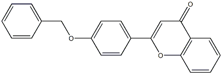 2-[4-(benzyloxy)phenyl]-4H-chromen-4-one 结构式