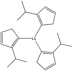 Tris(iso-propylcyclopentadienyl) lutetium 结构式