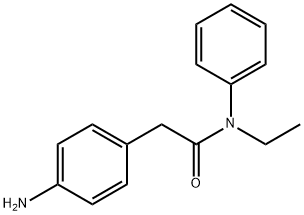 2-(4-氨基苯基)-N-乙基-N-苯基乙酰胺 结构式