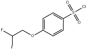 4-(2,2-二氟乙氧基)苯-1-磺酰氯 结构式