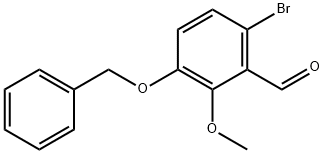 Benzaldehyde, 6-bromo-2-methoxy-3-(phenylmethoxy)- 结构式